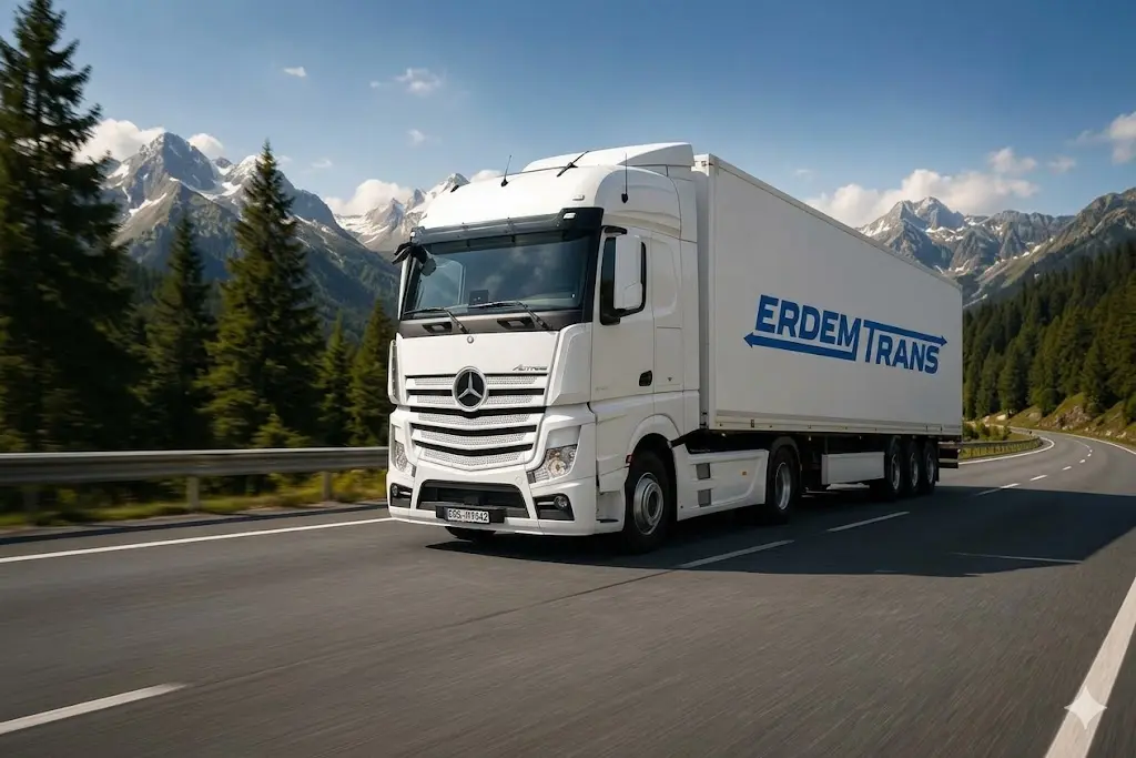 Erdemtrans LKW auf der Autobahn – Transport & Logistik